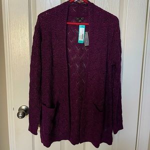 Lety & Me Bristol Pointelle Cardigan, NWT, size M
